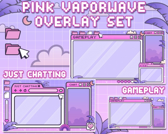 just chatting overlay twitch, for harukogameplay