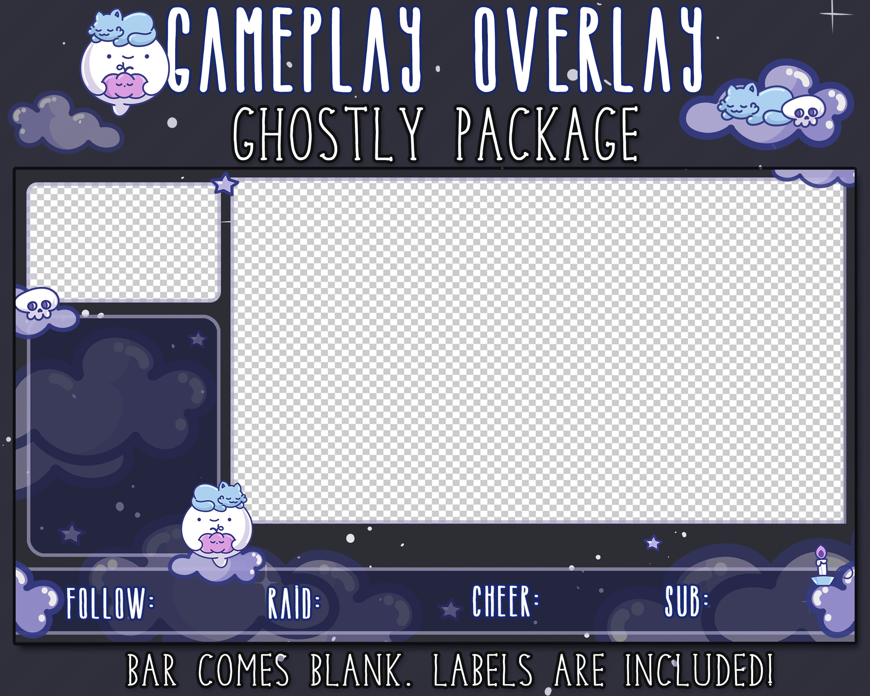 Placeit - Laser-Themed Twitch Overlay Template for a Just Chatting