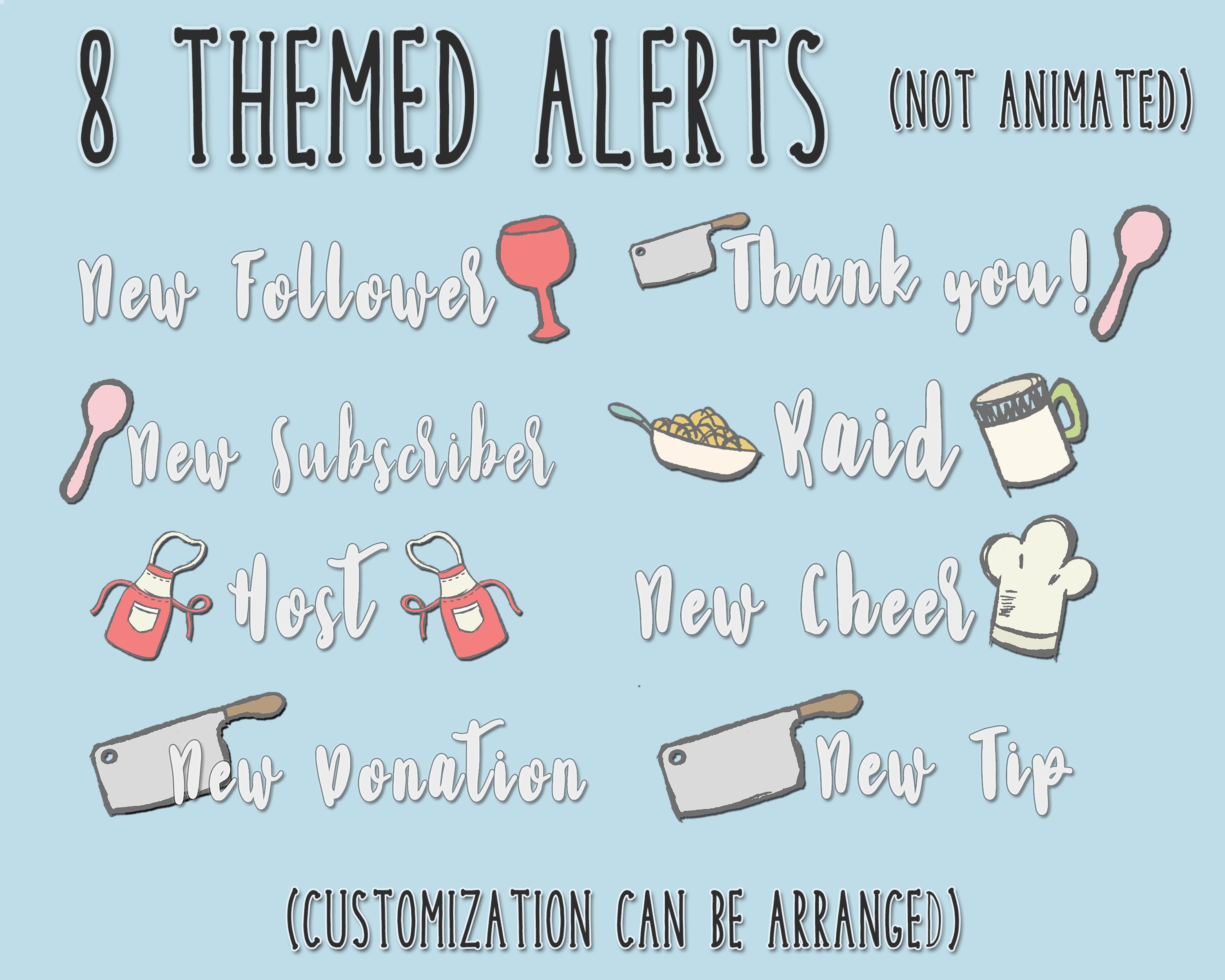 Kitchen Cooking Streamer PACKAGE Streamer Scenes Panels & Etsy