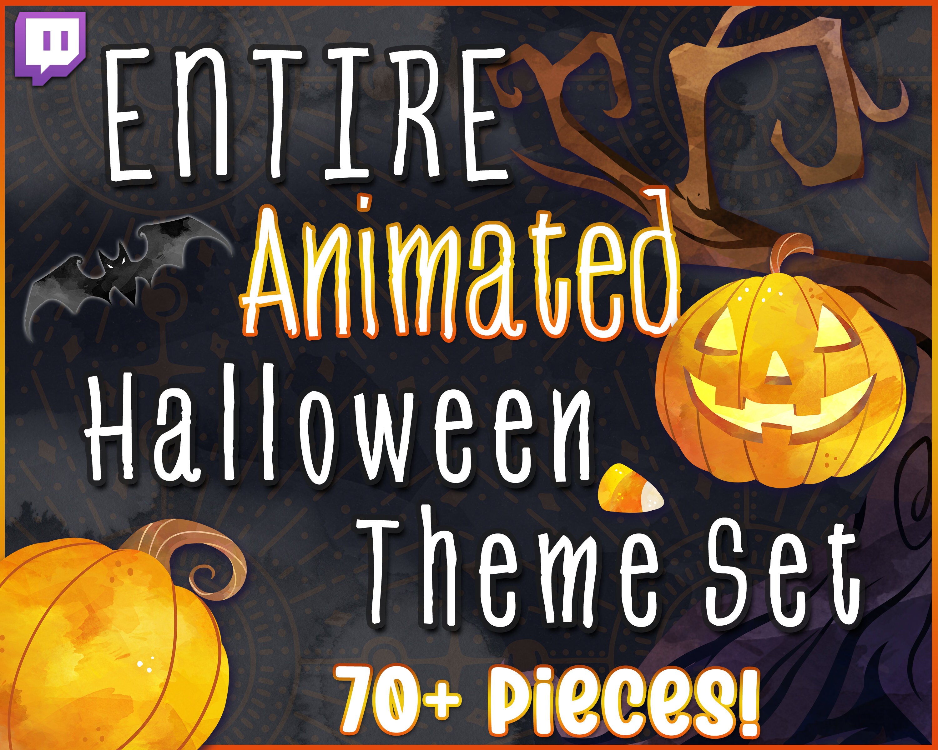 ENTIRE ANIMATED Halloween Theme Set Twitch Streamer Bundle - Etsy