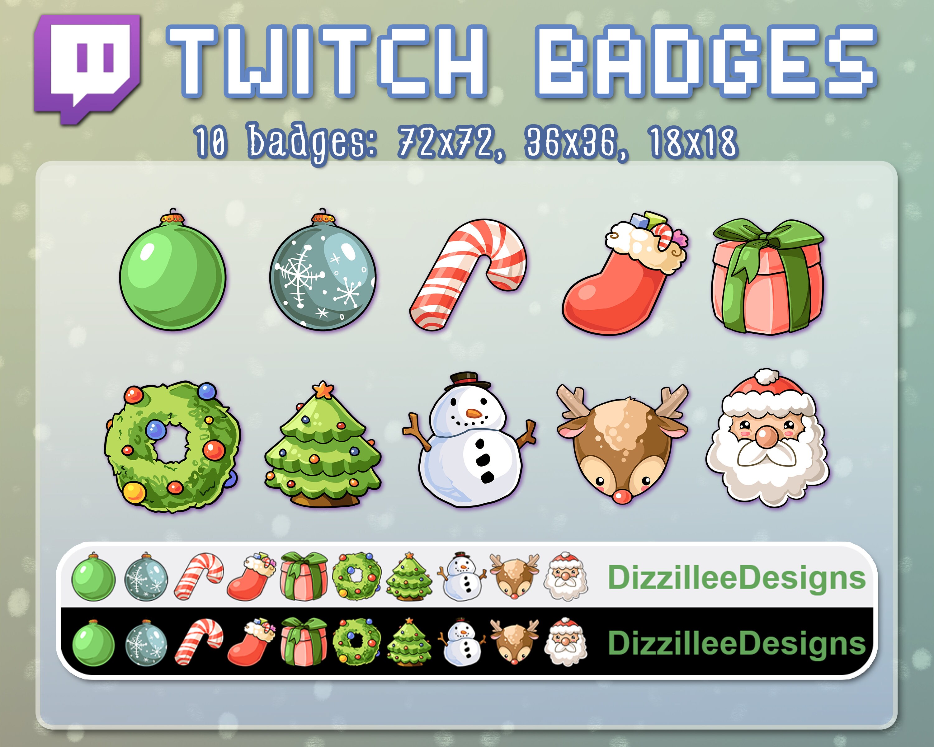 Stars Twitch Badges - Gaming Visuals