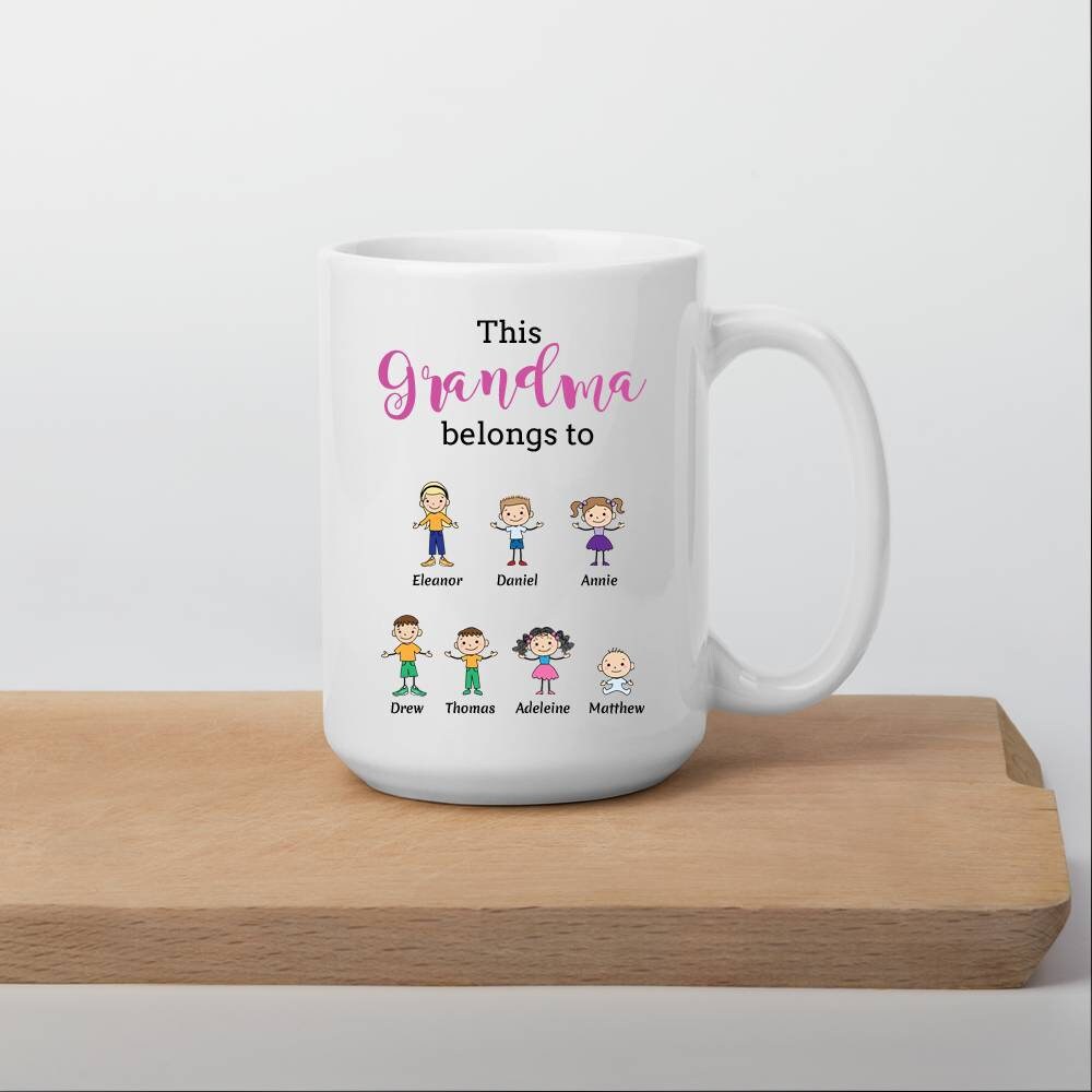 Personalized Stick Figure Mug Grandma Mug Mom Mug Etsy New Zealand
