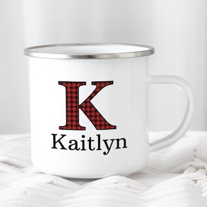 Personalized Christmas Alphabet Camp Mug