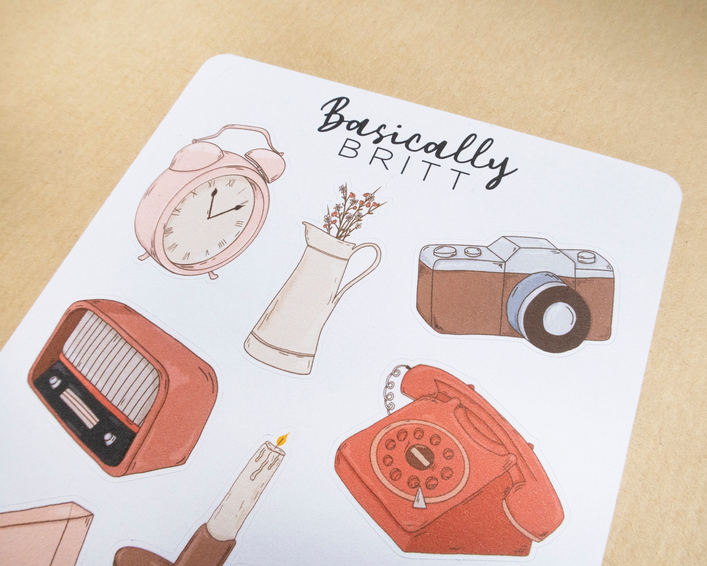 Paper, Party & Kids Scrapbooking typewriter stickers Stamped months of