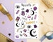 Magical Witchy - Stickersheet // Bullet Journal Witchy Stickers, Cute BUJO Doodle Sticker, Magic Witch Stickers, Scrapbook 