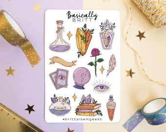 Witchy Stickersheet // Magical Bullet Journal Scrapbook Stickers