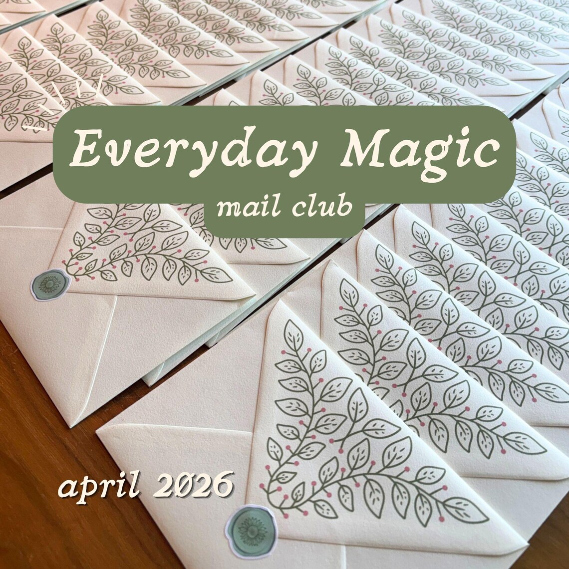 April Mail Club - Everyday Magic Monthly Snail Mail | Art Postcard ...