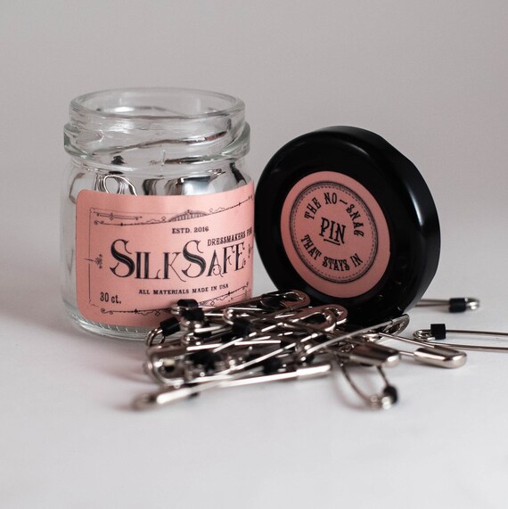 Dressmaker s Pins Anti snag Safety Pin 1 1 2 Long Etsy UK