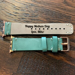 Apple Watch Band 38mm Watch Apple Band 40mm Custom iWatch Band 42mm 38mm Leather Designer Watch Band 44mm Custom Apple Watch Strap for Her