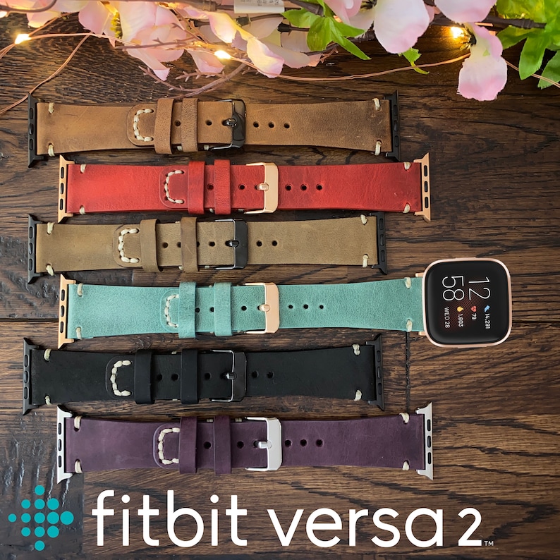 Fitbit Versa Band, Personalized Fitbit Versa 3 Band, Fitbit Versa 2 Watch Strap, Fitbit Versa Sense Bracelet, Genuine Leather Gift Accessory