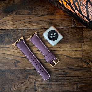 Leather Apple Watch Band 38mm 40mm 41mm Apple Watch Ultra Band 42mm 44mm 45mm 46mm 49mm Apple Watch Band Leather iWatch Band Gift him her