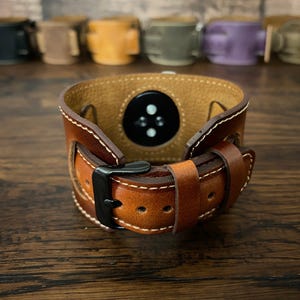 Leather Apple Watch Band 49-38mm Unisex Custom Handmade Apple Watch Band 46mm 45mm 44mm 42mm 41mm 40mm Watch Strap Gift Women Cuff Monogram