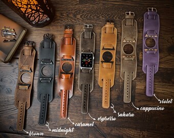 Apple Watch Band 2in1 38mm 40mm 41mm 42mm 44mm 45mm 49mm Leather Watch Strap Custom iWatch Band For Series 1 2 3 4 5 6 7 8 ULTRA 2 Cuff Gift