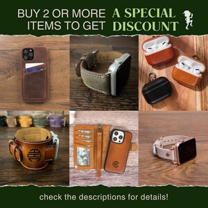 Leather Apple Watch Cuff Band 42mm 46mm 49mm Custom Apple Watch Strap 44mm Men Women Apple Watch 40mm Monogram Leather Apple Watch Band 38mm