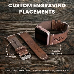 Fitbit Versa Band, Personalized Fitbit Versa 3 Band, Fitbit Versa 2 Watch Strap, Fitbit Versa Sense Bracelet, Genuine Leather Gift Accessory