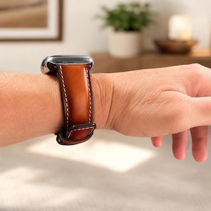 Leather Apple Watch Band 38mm 40mm 41mm Apple Watch Ultra Band 42mm 44mm 45mm 46mm 49mm Apple Watch Band Leather iWatch Band Gift him her