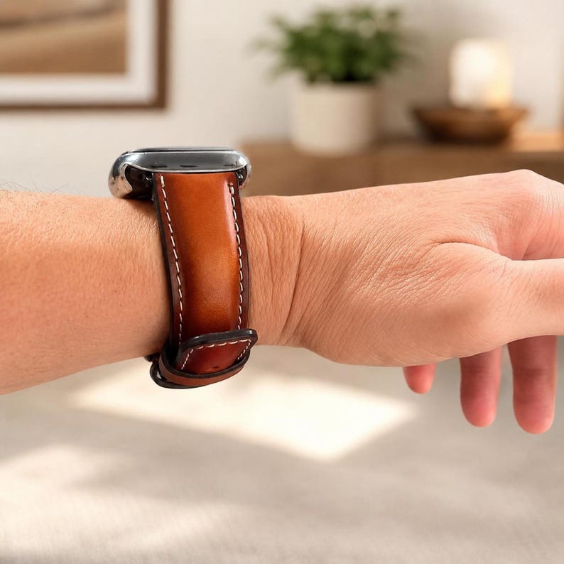 Leather Apple Watch Band 38mm 40mm 41mm Apple Watch Ultra Band 42mm 44mm 45mm 46mm 49mm Apple Watch Band Leather iWatch Band Gift him her