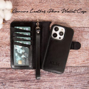 Personalized Leather Wallet Case For iPhone 16, iPhone 15 Plus Cover 14-13 Pro Max Case iPhone 12 Mini Case Card Holder RFID iphone 11 Case