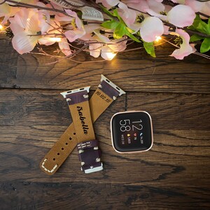 Fitbit Versa Band, Personalized Fitbit Versa 3 Band, Fitbit Versa 2 Watch Strap, Fitbit Versa Sense Bracelet, Genuine Leather Gift Accessory