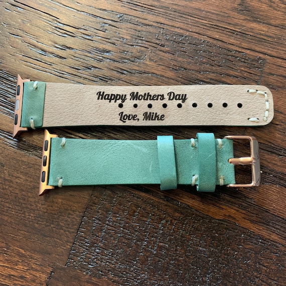 Apple Watch Band 38mm Watch Apple Band 40mm Custom iWatch Band 42mm 38mm Leather Designer Watch Band 44mm Custom Apple Watch Strap for Her