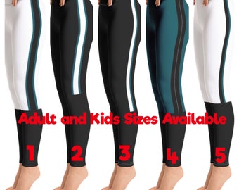 Philadelphia Eagles Colored Football Leggings