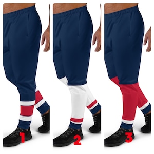 Washington Capitals Colored Hockey Team Men&#39;s Joggers