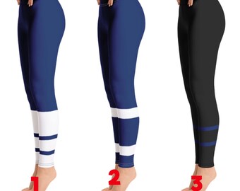 Toronto Maple Leafs Colored Hockey Team Leggings