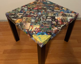 Marvel Characters Comic Book Side Table