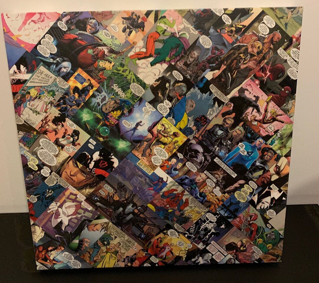 Marvel Comic Book Side Table - Etsy