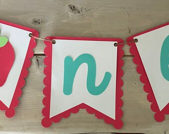 Berry Sweet First Birthday Strawberry High Chair Banner