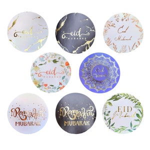 Eid Mubarak Stickers Gift Tags Labels Decorations Craft Gift Box Ramadan