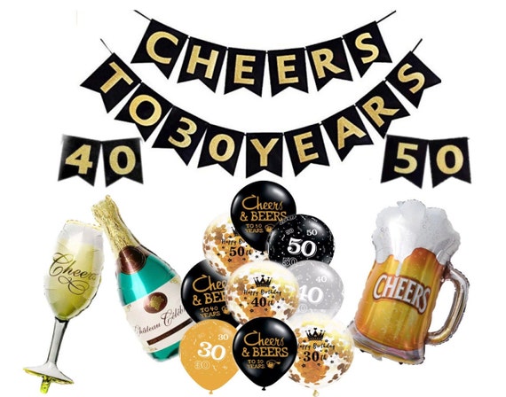 Saludos y cervezas por los 50 años Globos de cumpleaños 50 cumpleaños Nifty  Fifty Saludos por los 50 años Globos de cumpleaños Globos de cerveza Feliz  cumpleaños -  México