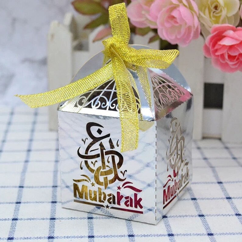 10 Ramadan Eid Mubarak Favour Box Decoration Lolly Gift Boxes Etsy