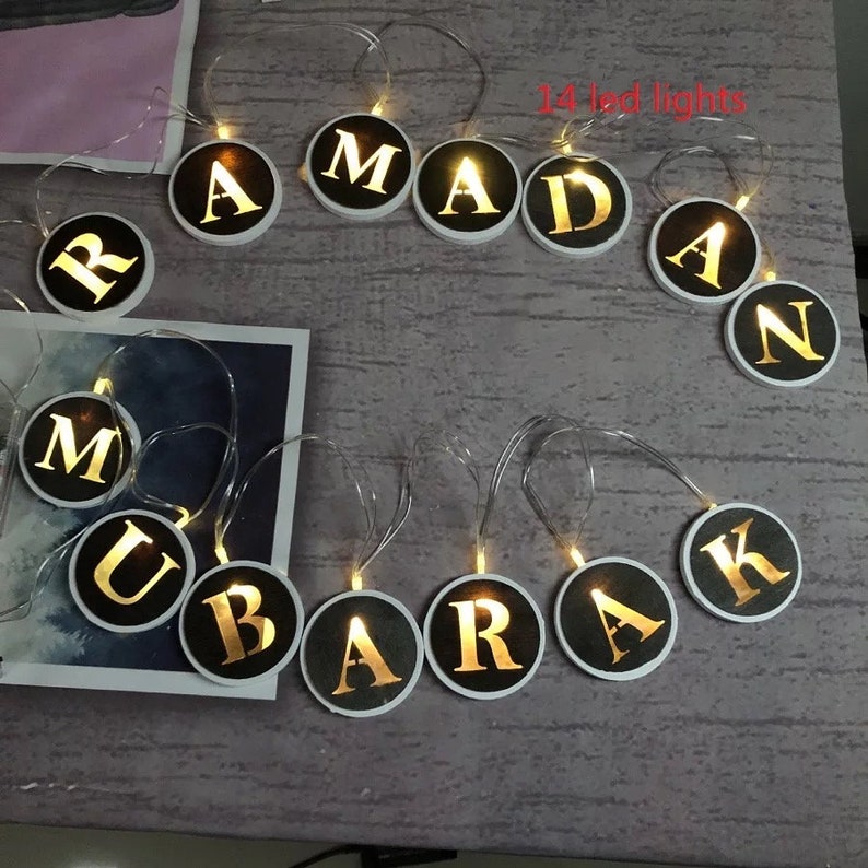 ramadan eid lights decorations eid kareem mubarak banner