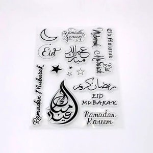 Eid Mubarak Cookie Fondant Stamp Embosser Decorations Ramadan Kareem Biscuit