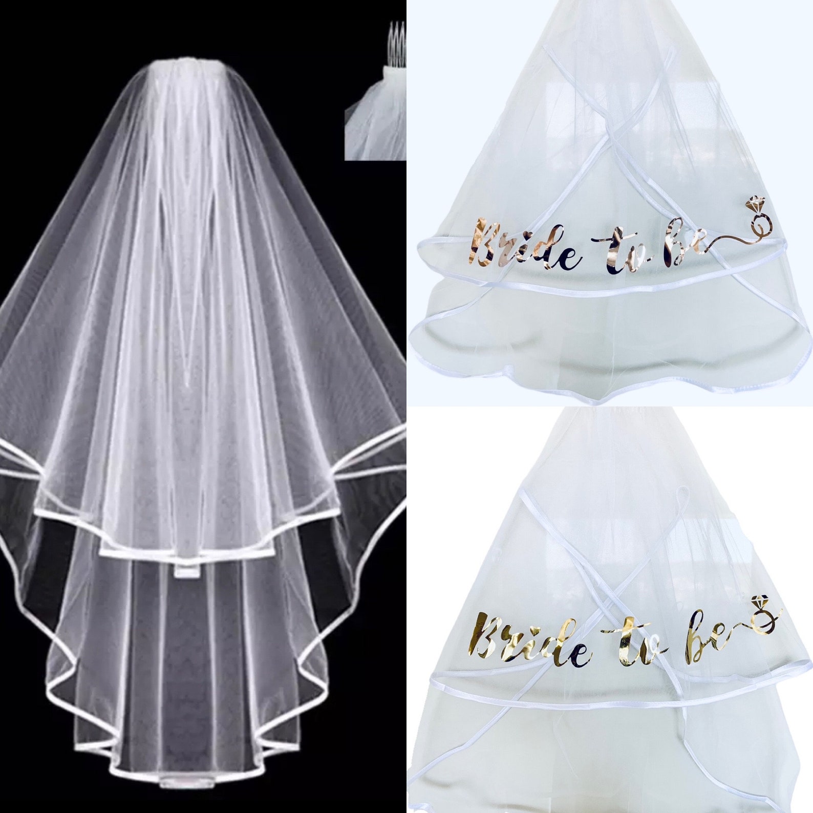 Bride to Be Hens Party Veil Sash Tiara Hens Night Bridal Shower Kitchen