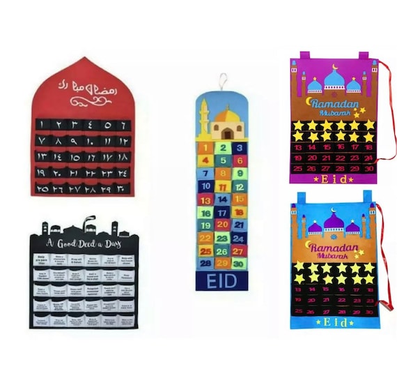 Calendrier de l'Avent Ramadan, Calendrier de l'Avent en Acrylique Eid  Ramadan Mubarak Ornement Artisanal Décorations du Calendrier de l'Aïd pour  la Maison Cadeaux pour Enfants (Argent) : : Livres