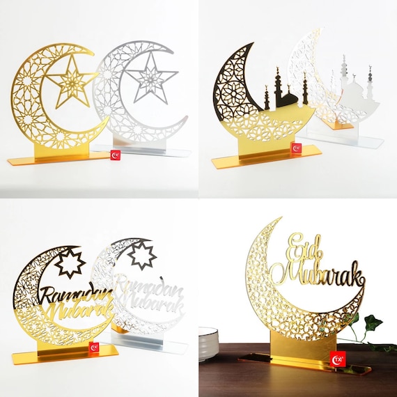 Eid Mubarak Ramadan Kareem Decorazioni Acrilico Ornamento Scatole