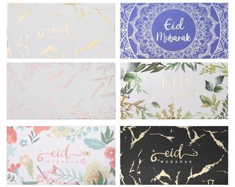 10 Eid Mubarak Money Envelopes Decorations Favour Boxes Gift Hajj