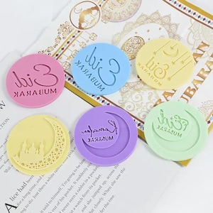 Ramadan Eid Mubarak Cookie Stamp Embosser Decorações Estêncil Bolo Fondant Hajj Umrah Mubarak