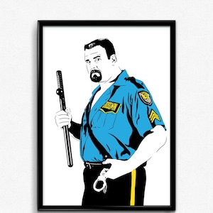 Big Boss Man Art Print - Póster original de la leyenda de la lucha libre // regalos para él // regalo de los fanáticos de la lucha libre // Boss Man Slam // 1990s 90s