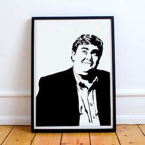 John Candy Art Print - Original Illustration of the Comedy Legend // Uncle Buck // SCTV // Trains Planes Automobiles // Polka King Midwest