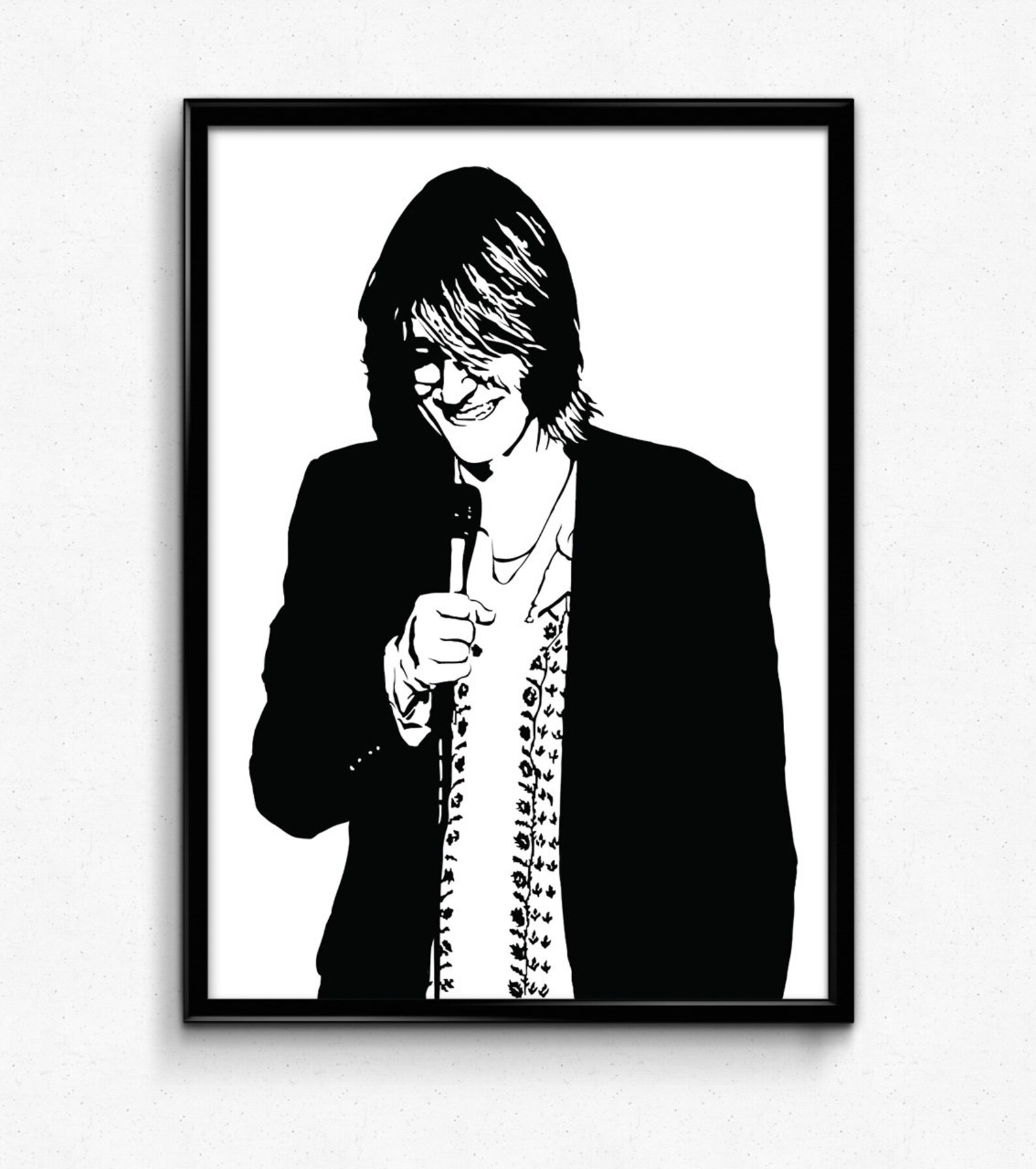 Mitch Hedberg Art Print Awesome Illustration of the Stand Up | Etsy