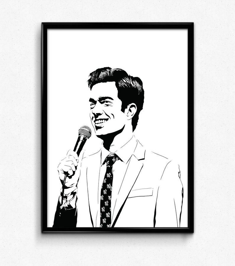 John Mulaney Art Print Original Illustration des Stand Up Etsy.de