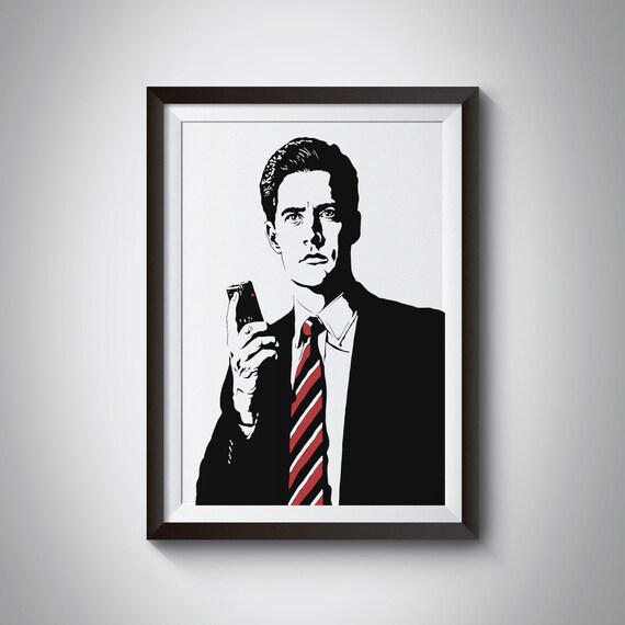 Agent Cooper Art Print Awesome Illustration of the Kyle - Etsy