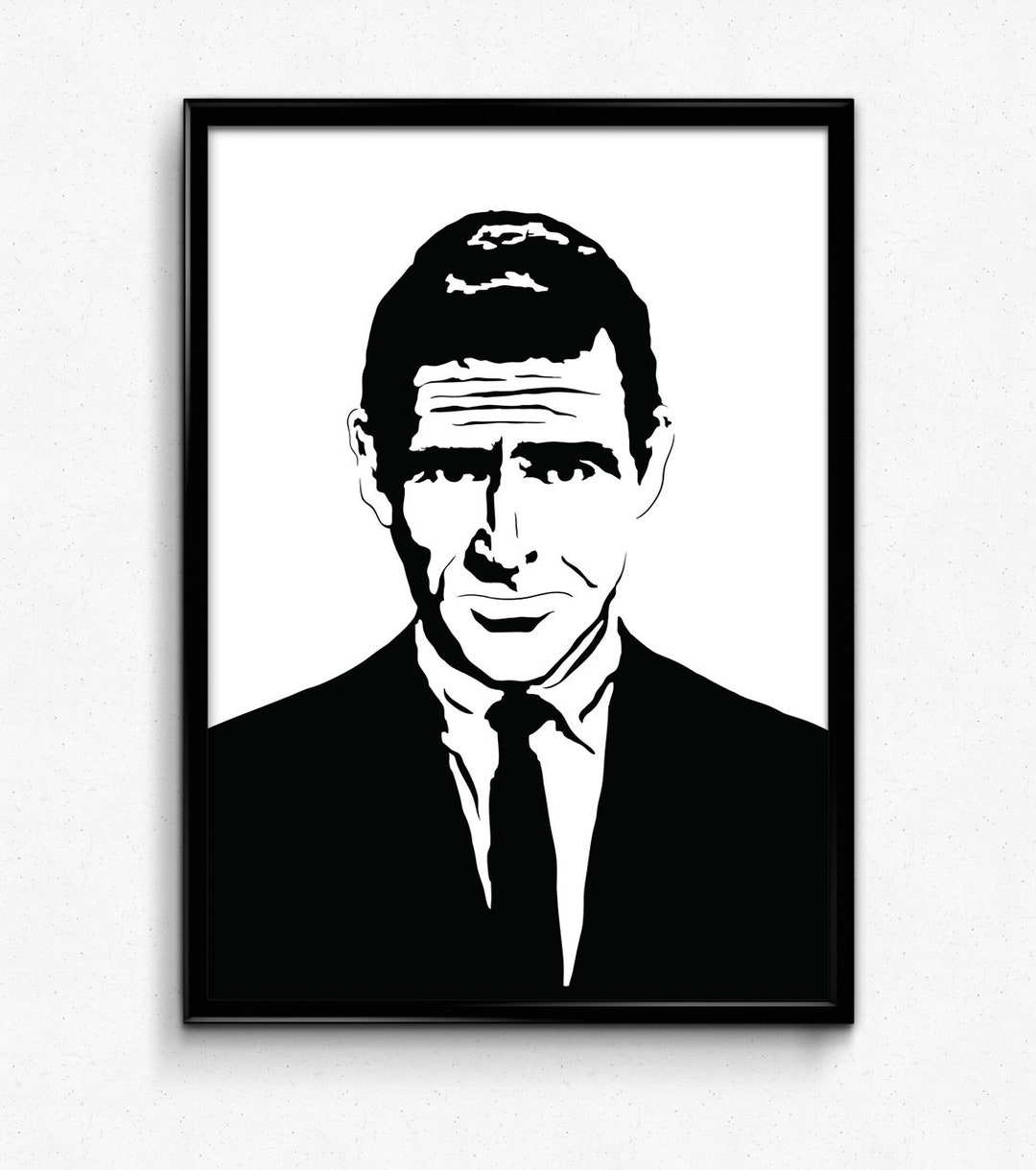 Rod Serling Art Print Awesome Illustration of Host and Creator of the ...