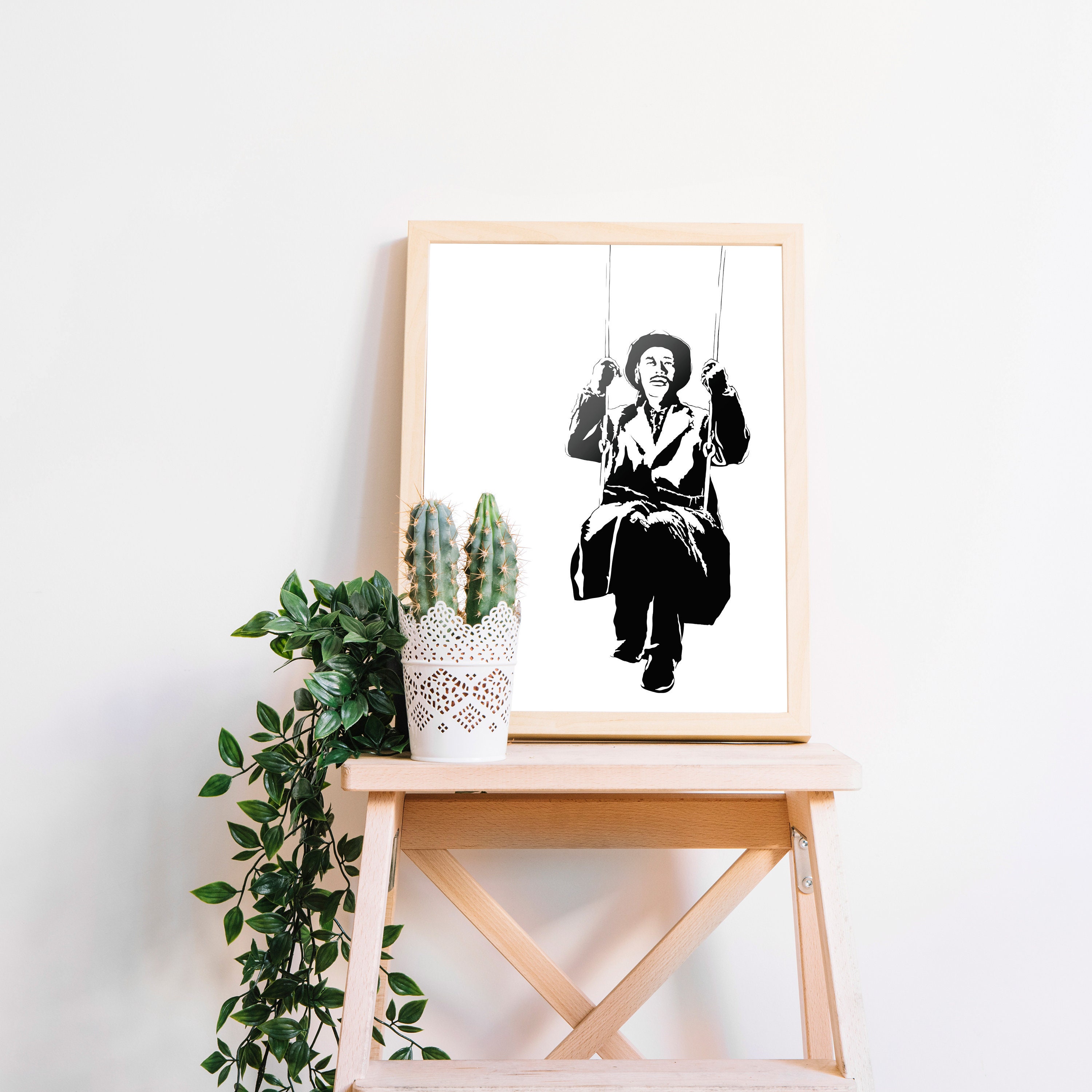 Ikiru Art Print - Lovely Illustration of the Akira Kurosawa
