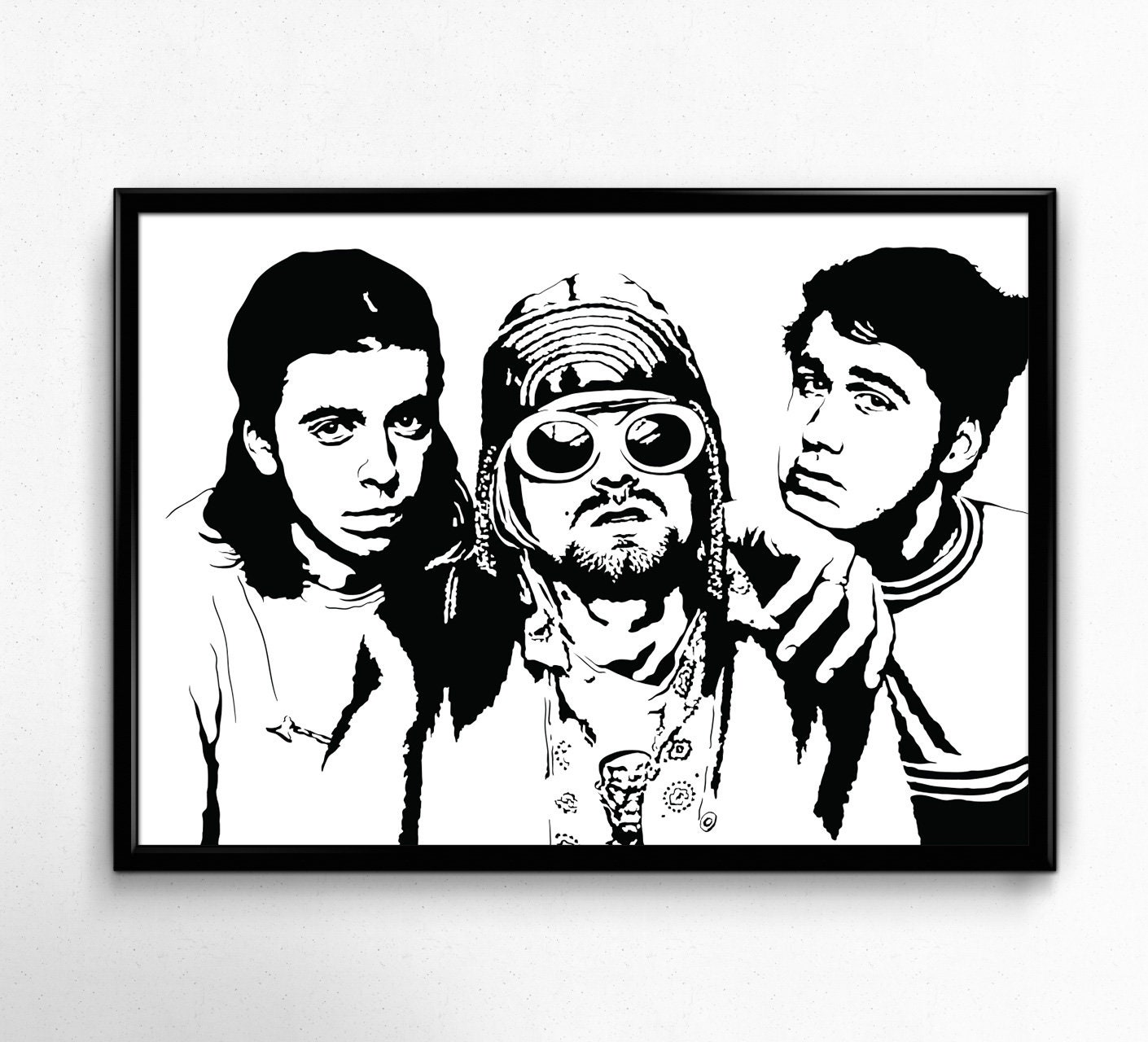 Nirvana Art Print Original Illustration of the Legendary Etsy
