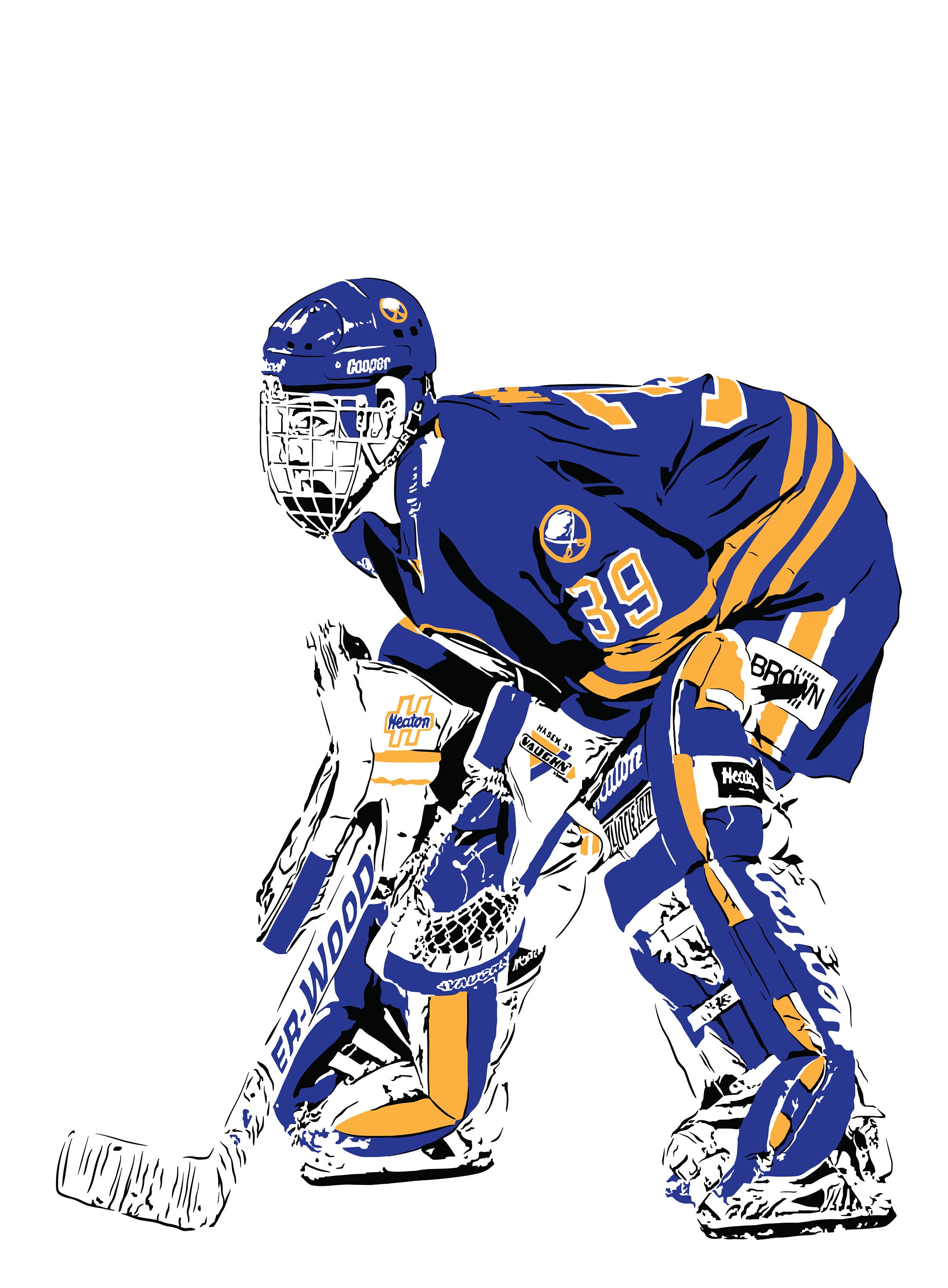 DOMINIK HASEK Jersey Photo Picture Art Buffalo SABRES -  Denmark