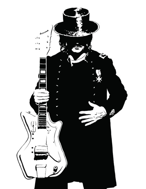 Jack White Art Print Awesome Illustration Of The Guitar God Etsy